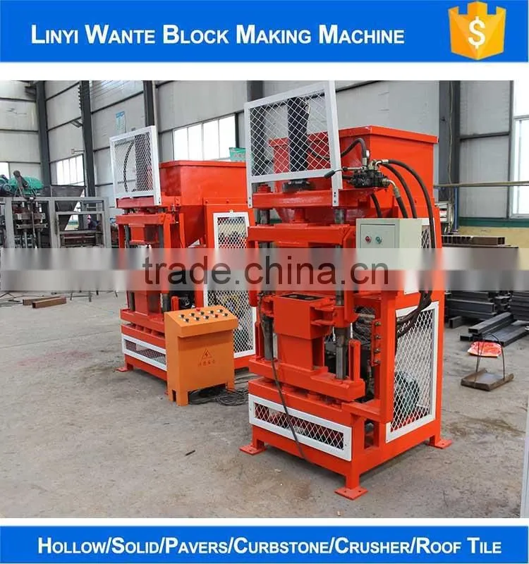 WT1-10 Automatic hydraulic eco interlocking compressed earth block machines in Russia