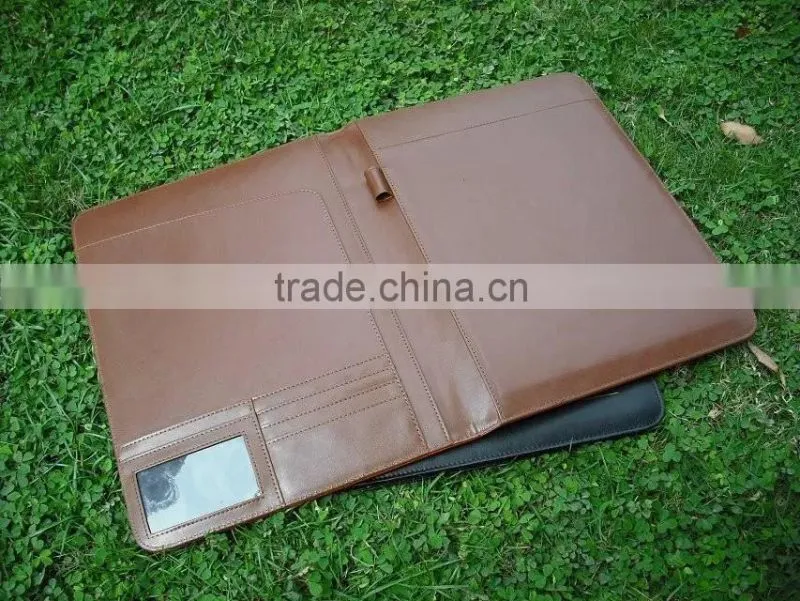 2017 Fine Leather Portfolio Hard Cover Agenda Folder