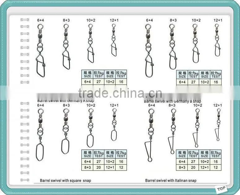 Chinese Fishing Tachke OEM Factory Fishing Swivel