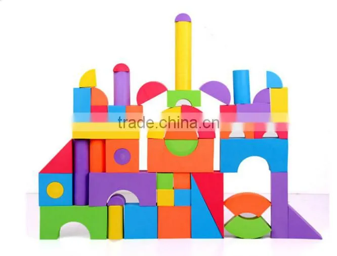 wholesale Colorful Building Toy Soft Eva Foam Block