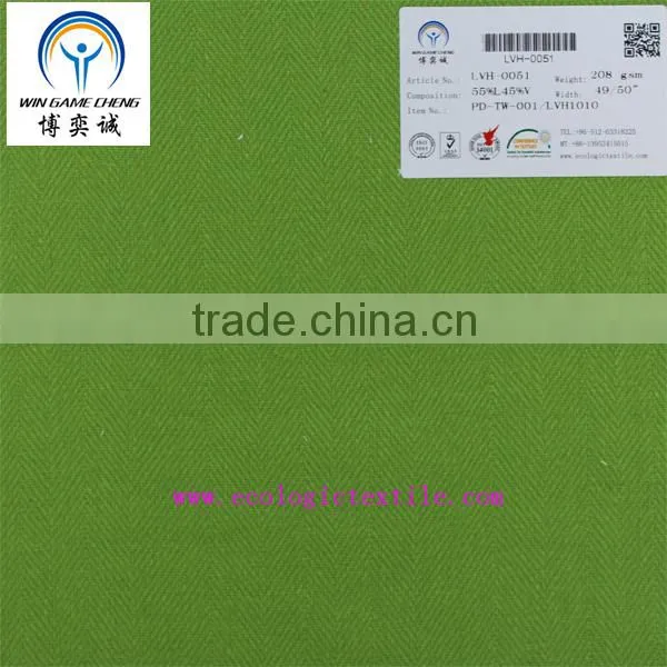 10*10 linen viscose blended twill fabric