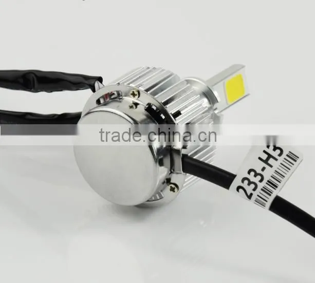 33W 3000LM Car LED Head auto bulb h3 Car Head bulb h7 3000k 6000k LED Head Light headlamp 12V 24V White Yellow LAMP