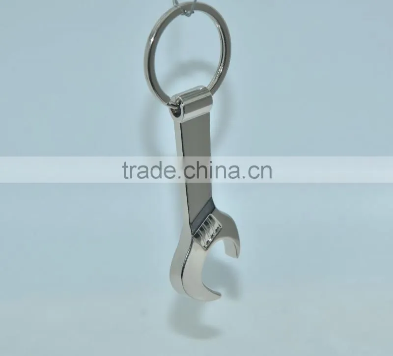 Cheap multi tool wrench shape bottle opener keychain