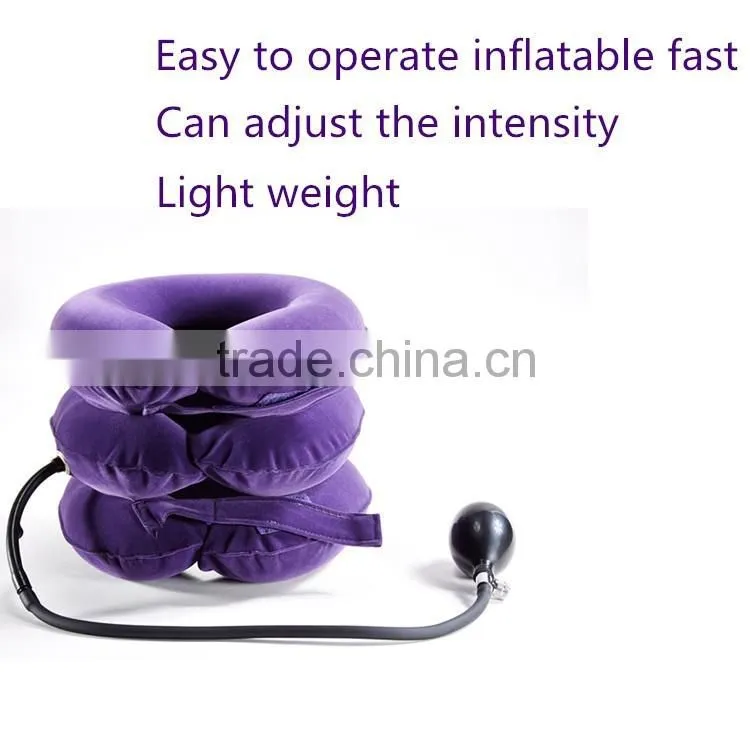 high quality air neck collar,inflated cervical traction,neck support made in china