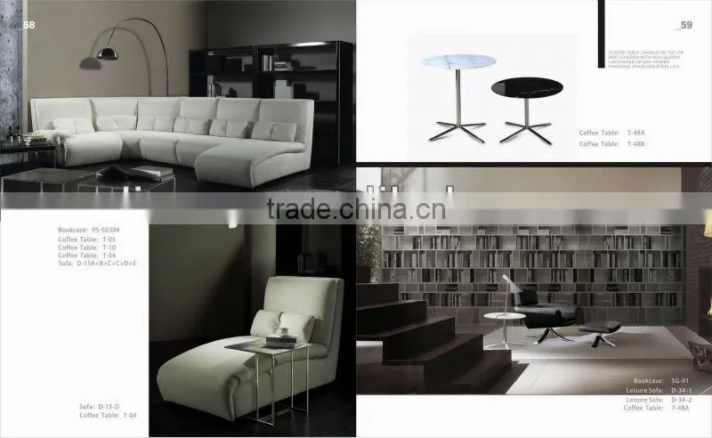 Modern fabric lounge sofa (D-15-C)