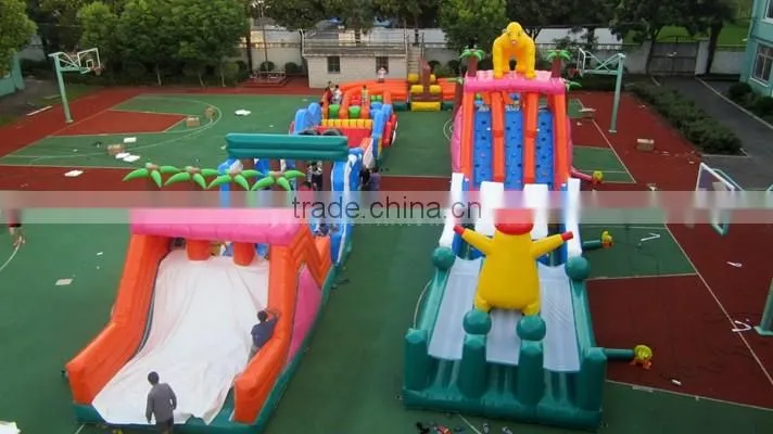Commercial huge inflatable courses/inflatable adventure time