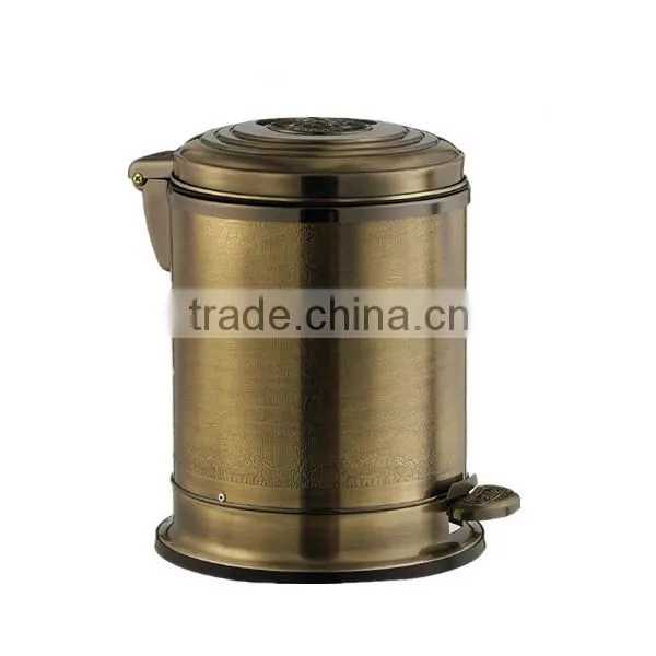 6L waste bin container price/small trash bin/metal garbage bin