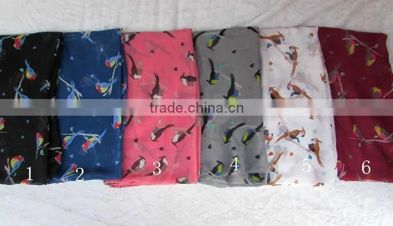 New 2015 gradient color fashion lady scarf, leopard peony print voile scarf,big size pashmina scarf