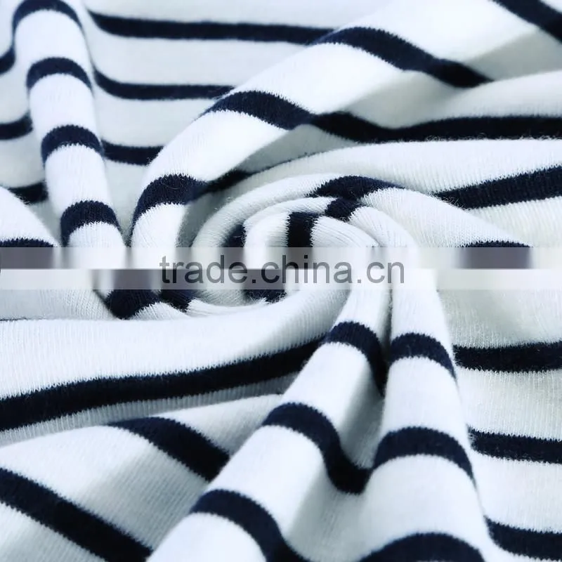 Women's korean fashion stripe t shirt, tight fit thin long sleeve t shirt