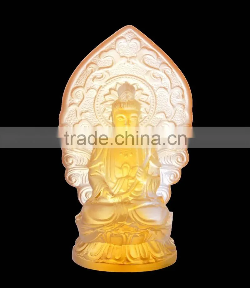 Factory Wholesale Crystal/ Western Transparent Jade Buddha Statue