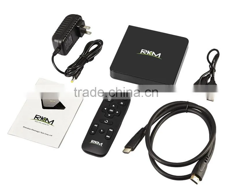 Rikomagic RKM AmlogicS812 quad core 4K android4.4 media player Dual band WIFI 1000M LAN bluetooth4.0-MK12
