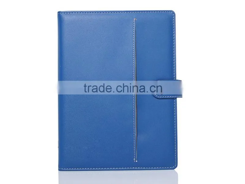 Promotional elegant pu leather notebook with card slot