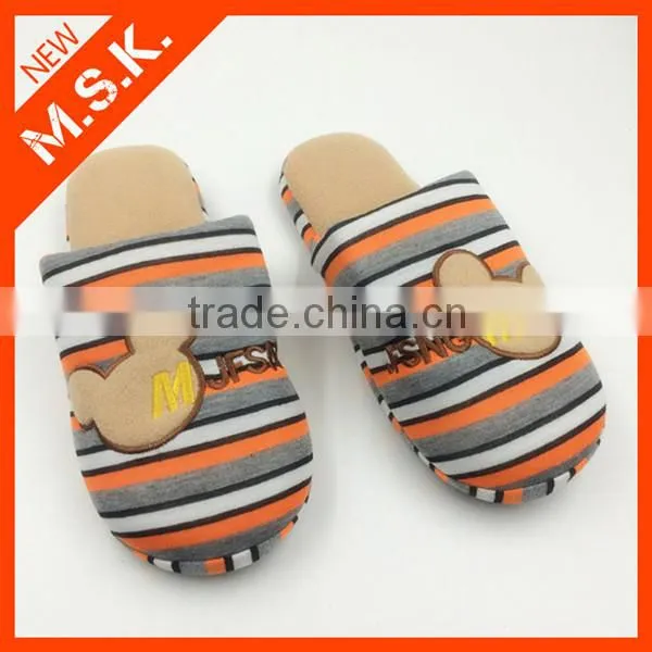 stripe New desigh animal pattern fashion indoor man slipper