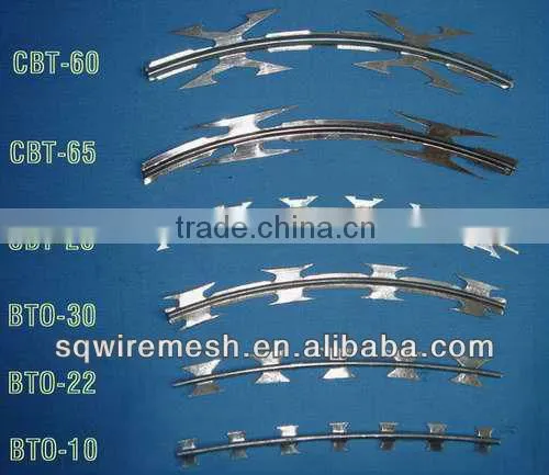 galvanized barbed razor wire mesh