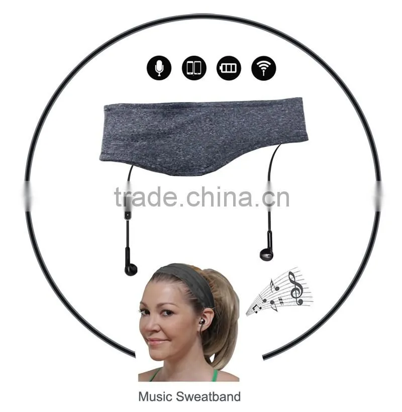 Thin Sports Headbands with Speaker Wholesale Workout Bands Exercise
