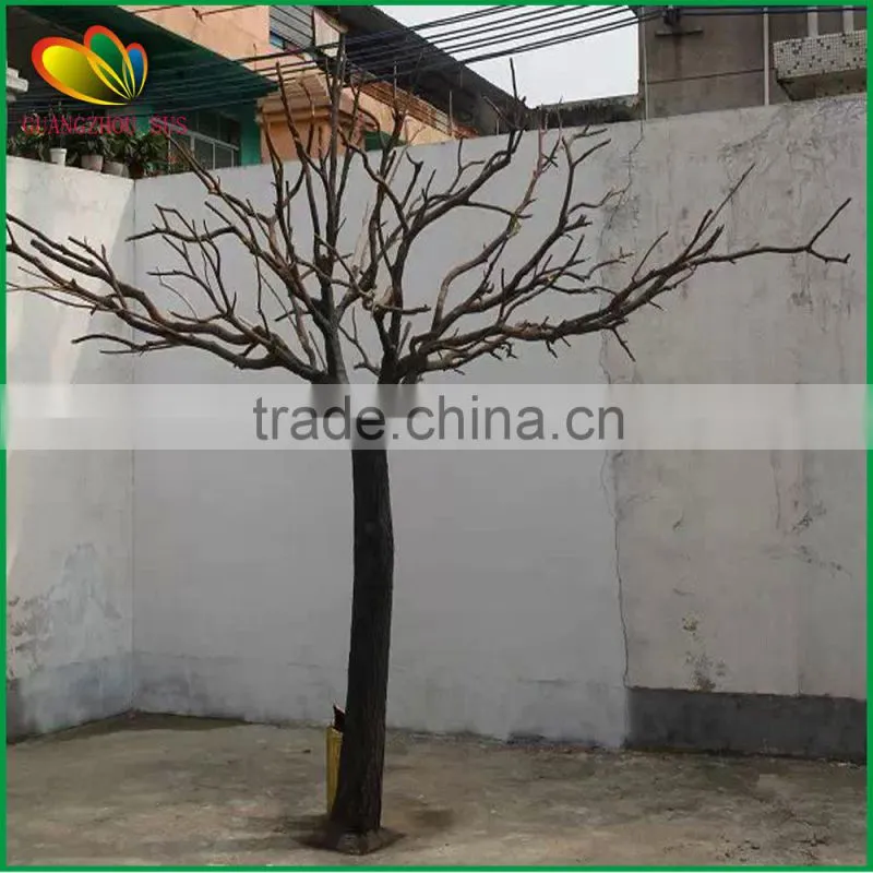 Cheap price artificial tree trunk no leaves fiberglass artificial trunk decor artificial trunk