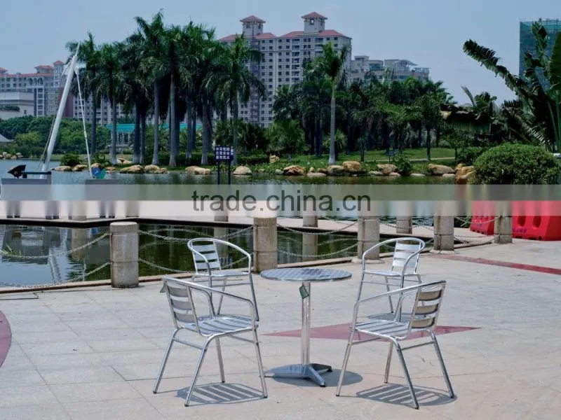 Chinese furniture aluminum colorful dining restaurant set YC001A YT31A