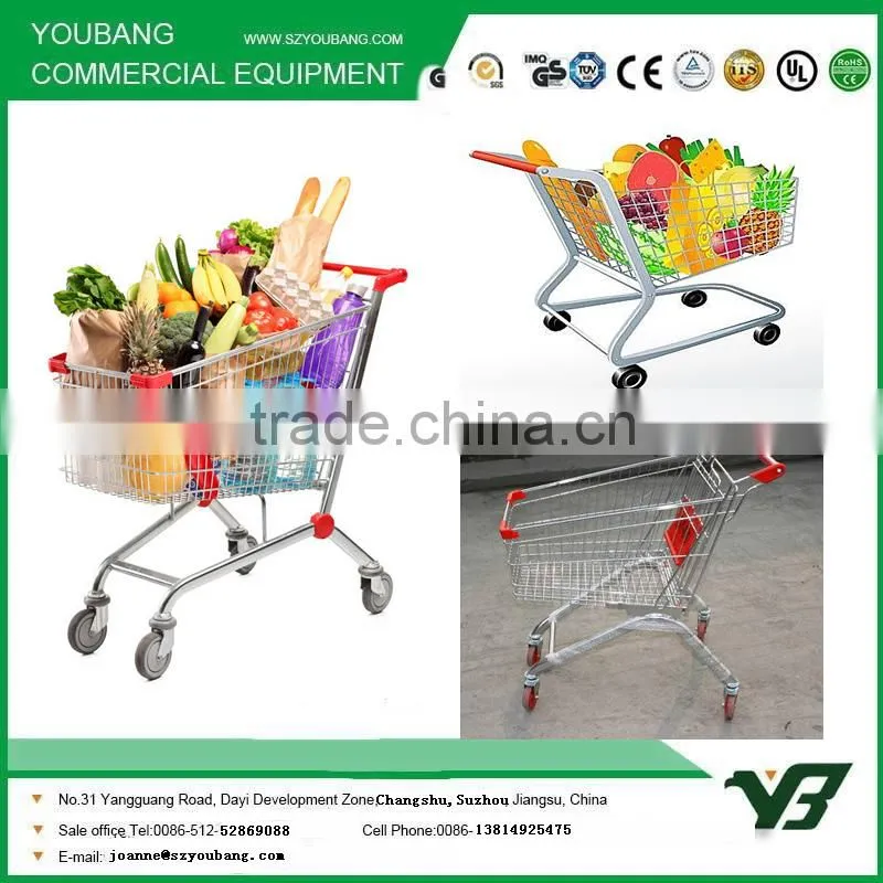 HOT SALE! Euro style grocery shopping trolleys&carts
