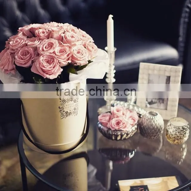 Factory direct sale good quality cardboard round flower box
