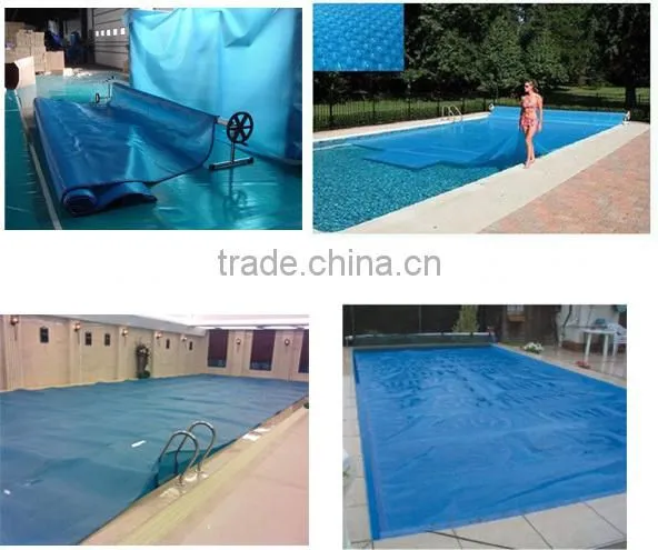 Eco friendly pvc foam printed anti-slip bubble plastic swimming pool cover