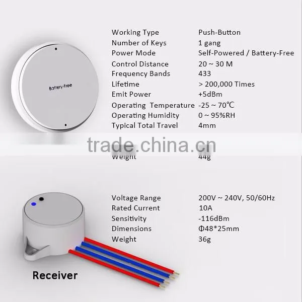 China manufacturer mini wireless remote control switch
