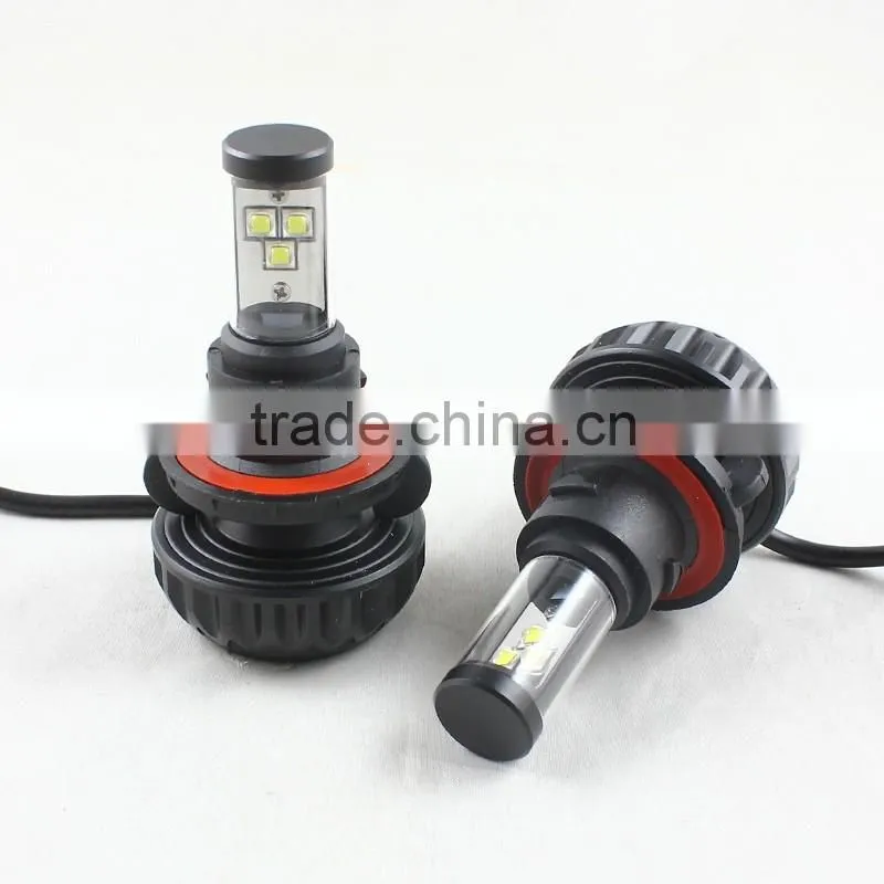H7 H8 H11 H16 HB3 9005 HB4 9006 PSX24W PSX26W P13W CAR LED Headlight C REE 60W 6000LM 6000k 6500k Diamond White 3S PLUG PLAY