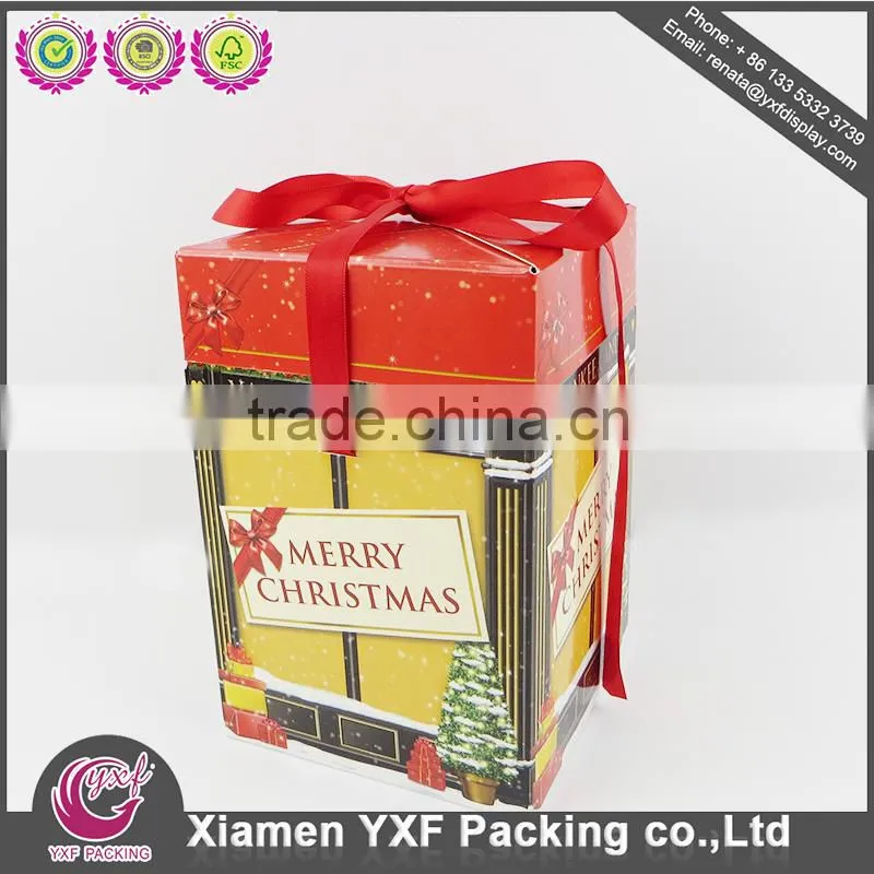 Foil Stamping overflap rigid packaging paper box, rigid box