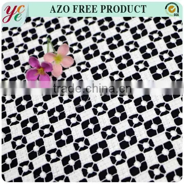 Popular Wholesale Dress Fabric African Chemical Lace Embroidery Fabric For Wedding Dress