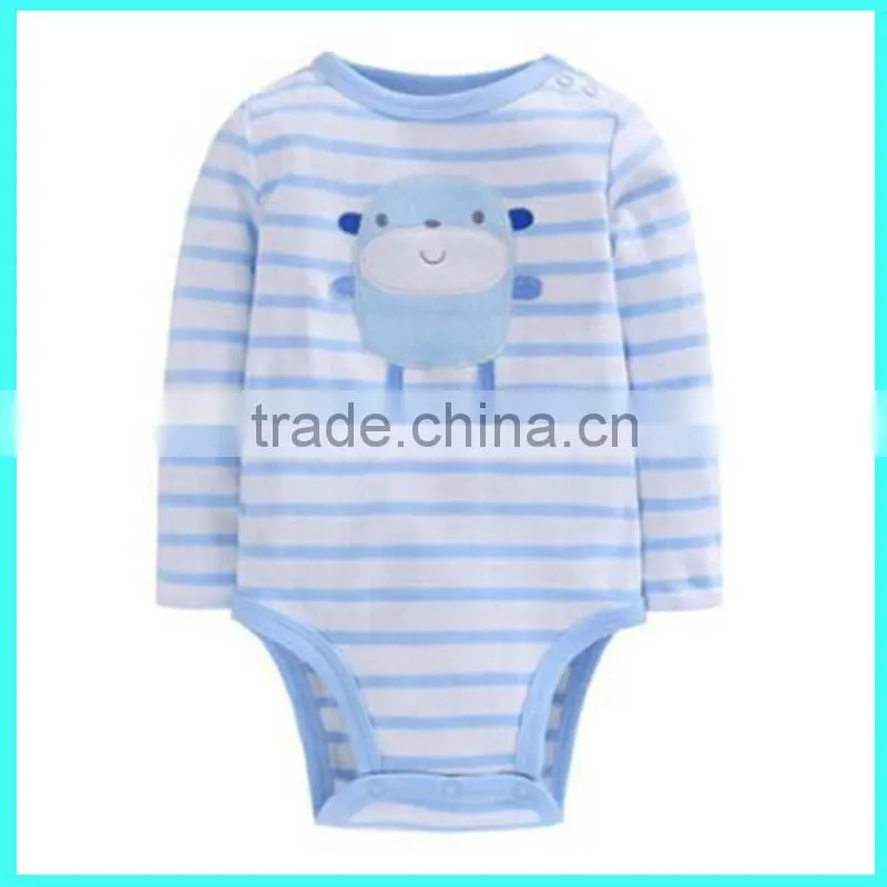 High quality autumn newborn soccer sport baby romper crotchless bodysuit