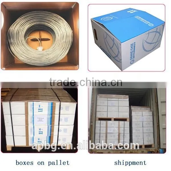 Factories in Guangzhou manufacture cat6 cable with rj45 plug 24awg 4pairs sftp cca white color