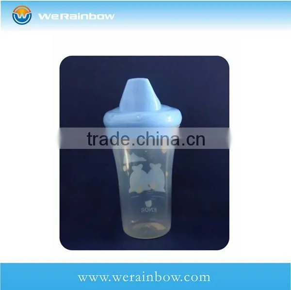 funny plastic baby feeding bottle