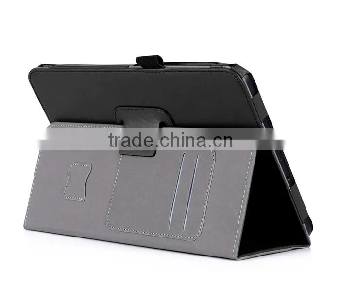 Multifunctional Leather Case for Samsung Tab A 10.1 2016 with Card Slots and Elastic Hand Strap