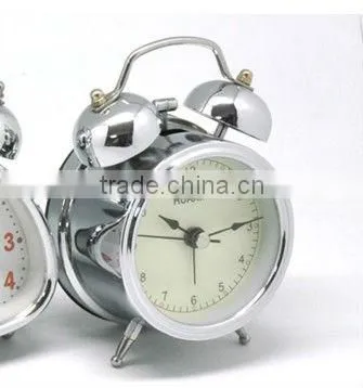 2013 new products metal desk/table twin bell /double bell alarm clock for promotion/retail
