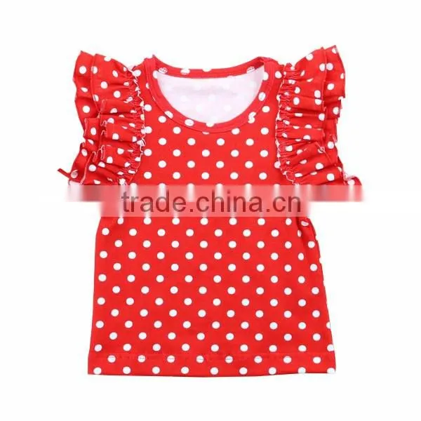 2016 Kaiyo Summer new style Kids Baby Girls New Sleeveless Kids dot Cotton Ruffle Wholesale fahion cheap cute Girls