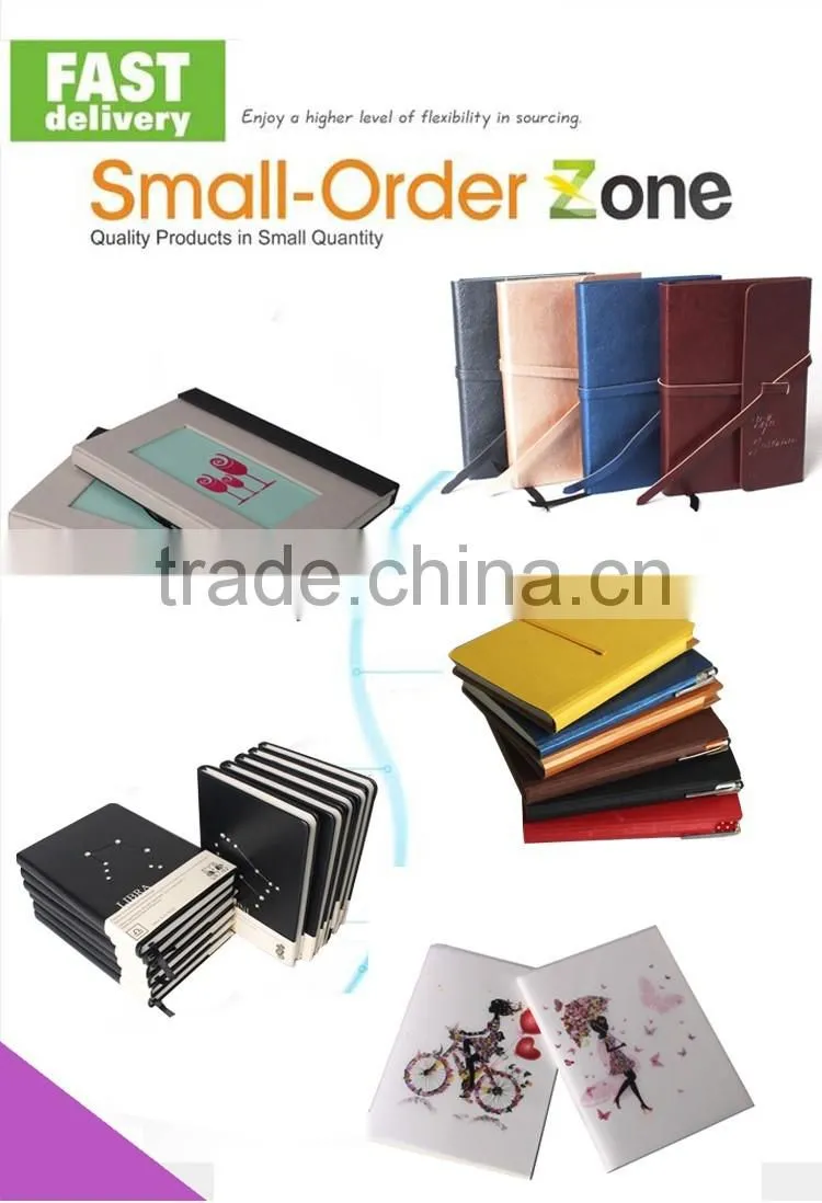Custom Mix Design Gold Hot Stamping Logo Print Marble Notebook
