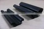 Black extruded rubber profile