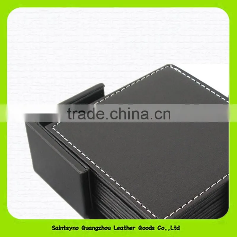 15010 Implicative and elegant leather cup coaster