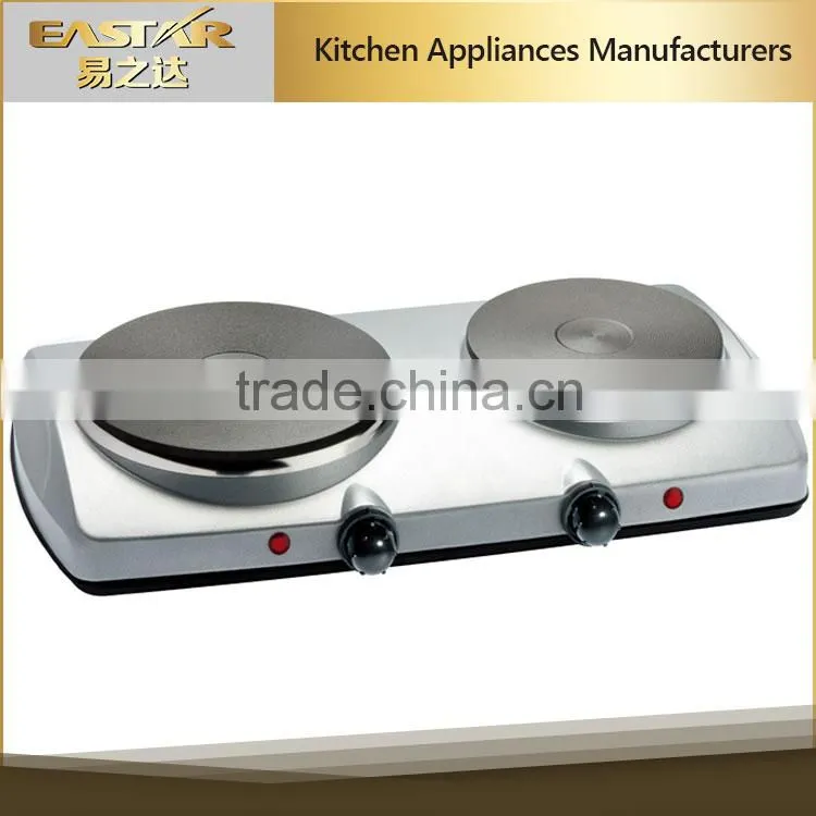 2016 hot sale 2 burner electric hot plate heating stove cast iron heating element