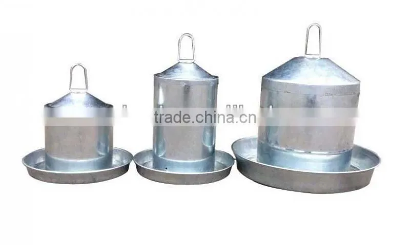 Metal poultry feeder