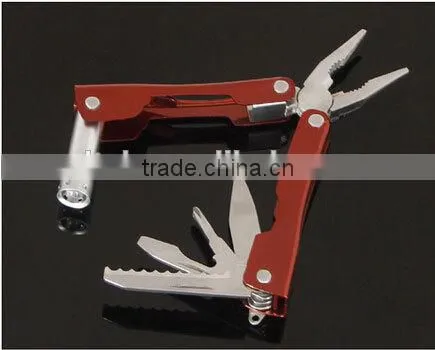 OEM multi survival keychain pliers with led flashlight