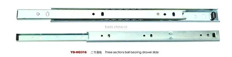 3-Fold Iron Ball Bearing Soft Closing Drawer Slide