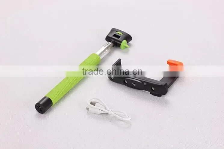 Cheapest Extendable Wired Shutter Handheld OEM Selfie Stick Monopod For Android iPhone Black