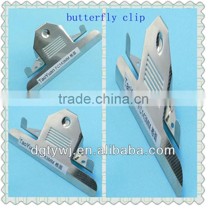 Gold supplier metal butterfly clip&Jumpo clip&metal clipboard(FC143mm)
