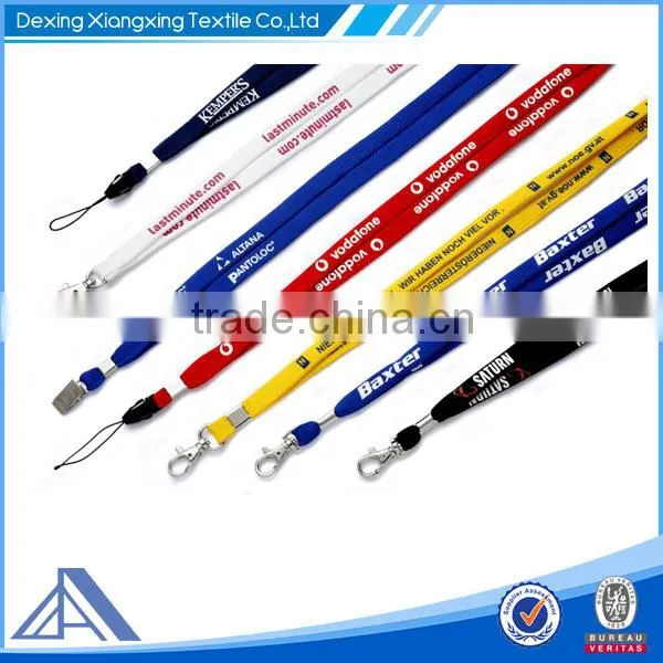 2015 polyester material new design heat transfer printed lanyard