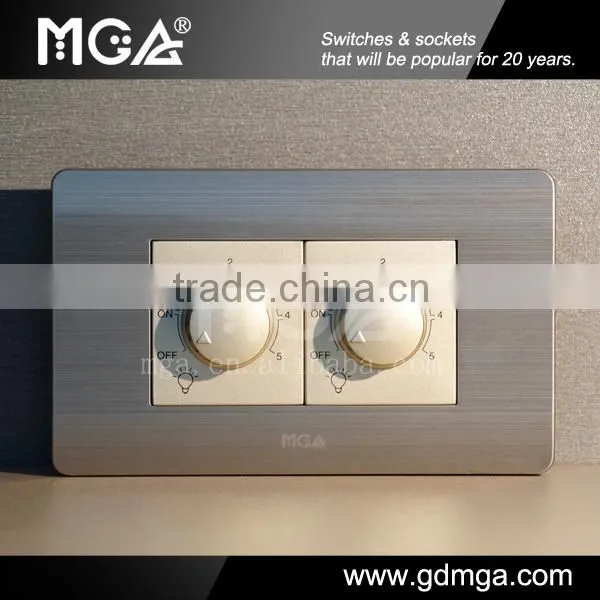 MGA G9 300W LED dimmer 220V&2 gang dimmer switch&electric modular switch