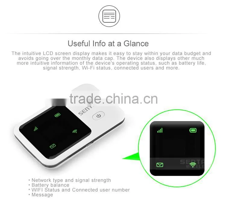 Wireless 4G Modem Lte Router Wifi With Sim Card Slot