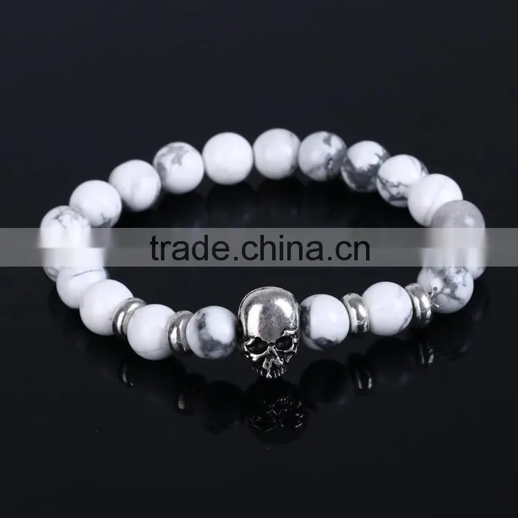 Hot Antique Crystal Rhinestone Leopard Head Lava Stone Buddha Bracelet
