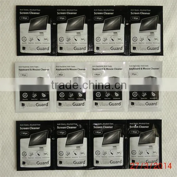 100pc lens and screen cleaning wipe, cleaning mop for LCD display