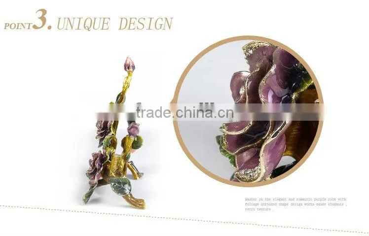 RORO Beautiful Life rose crystal glass enamel photo frame picture frame