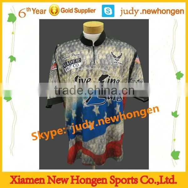 2016 polyester get your own design made fishing jersey, fishing apparel